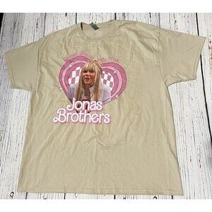 Hannah Montana SWEET MAMA It's The Jonas Brothers T-Shirt Tan Size 2XL XXL